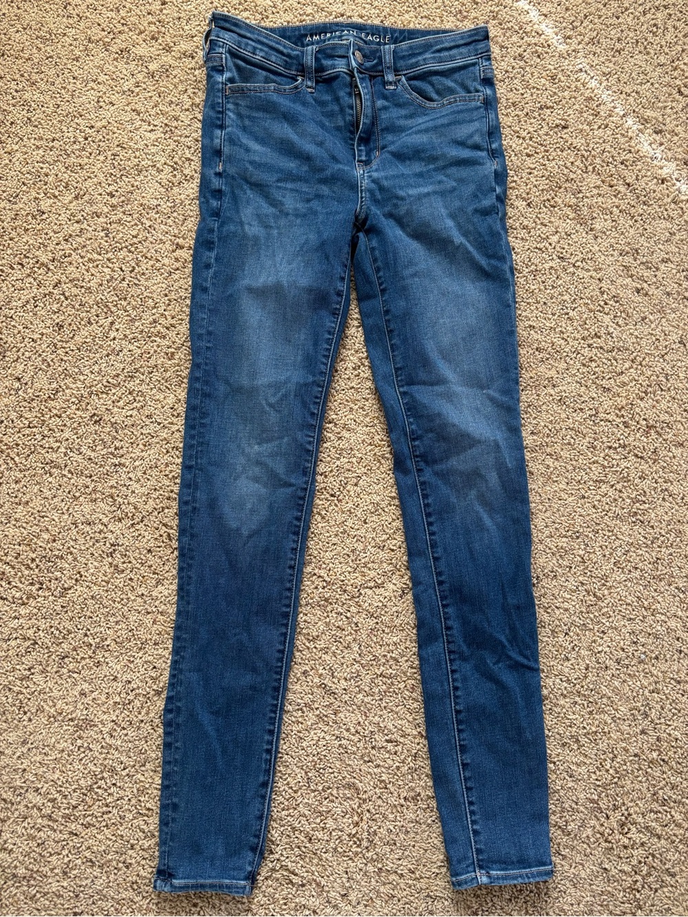 American Eagle Outfitters Blue Skinny Stretch Jeans